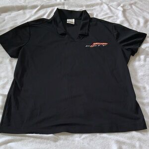 Nike Black Polo Shirt with Red Logo
